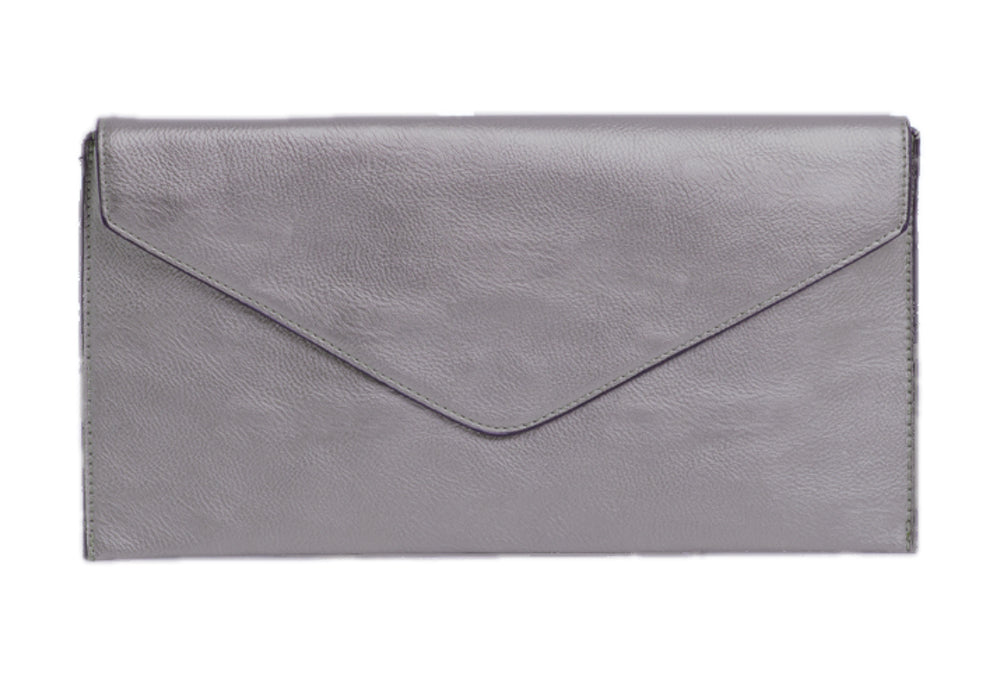 LONG & SON FOLD OVER CLUTCH w STRAP