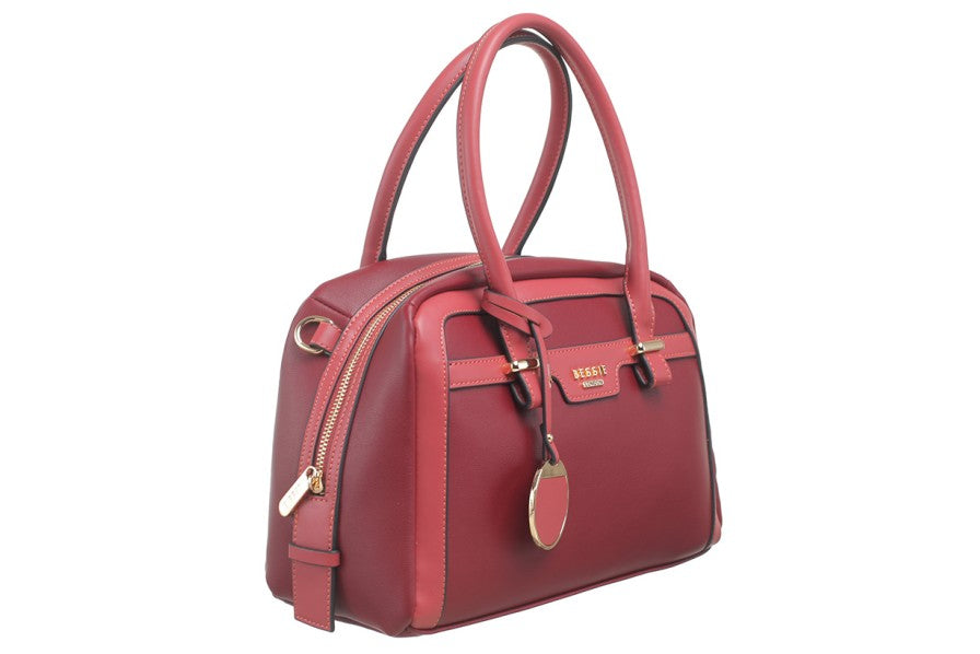 BESSIE LONDON COLOURBLOCK DOME CONVERTIBLE BAG
