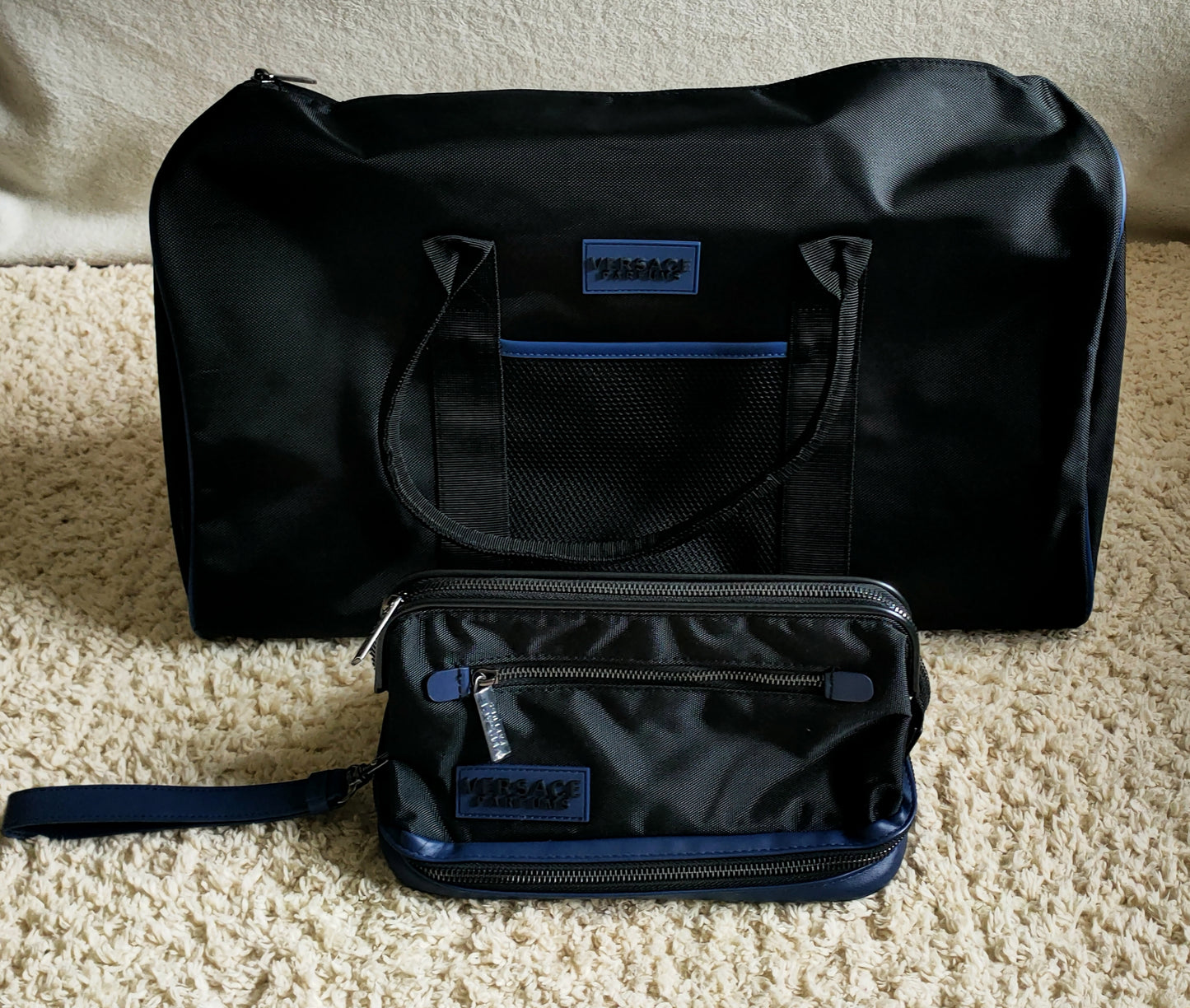 Versace gym bag/wash bag set
