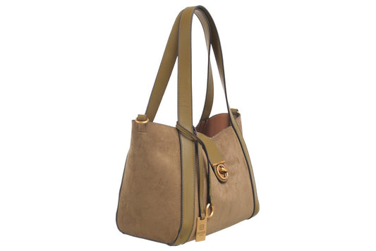BESSIE LONDON CLASSIC TURN-LOCK SHOULDER BAG