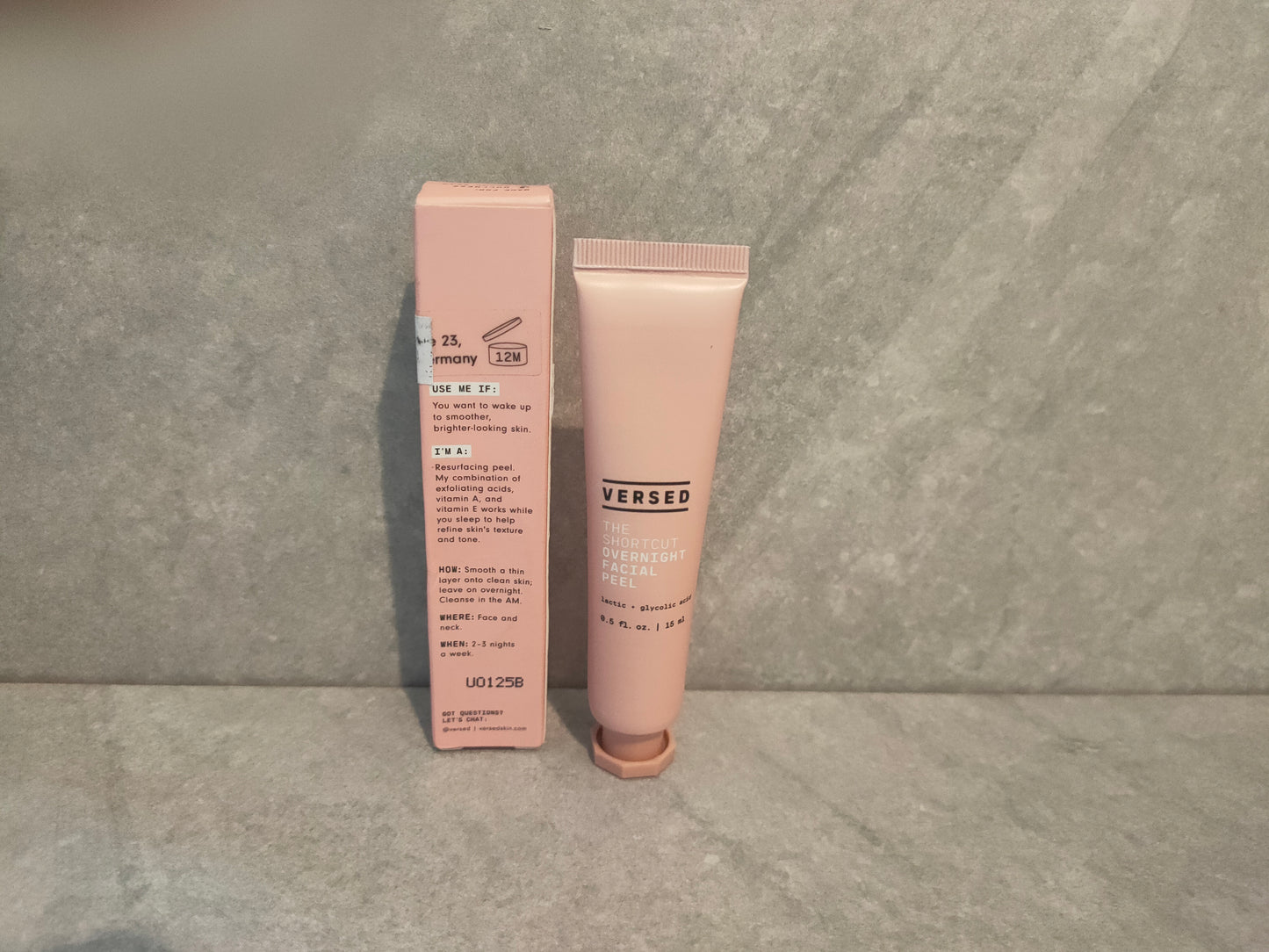 Versed - overnight facial peel