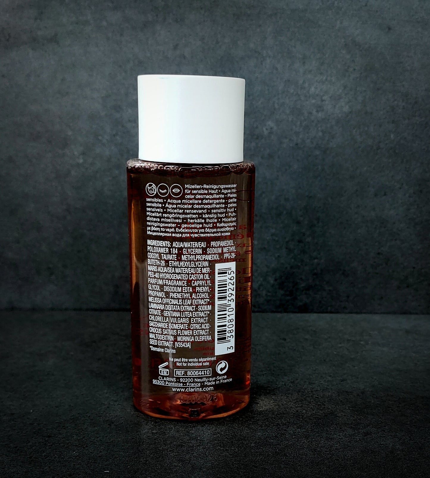 Clarins cleansing micellar water