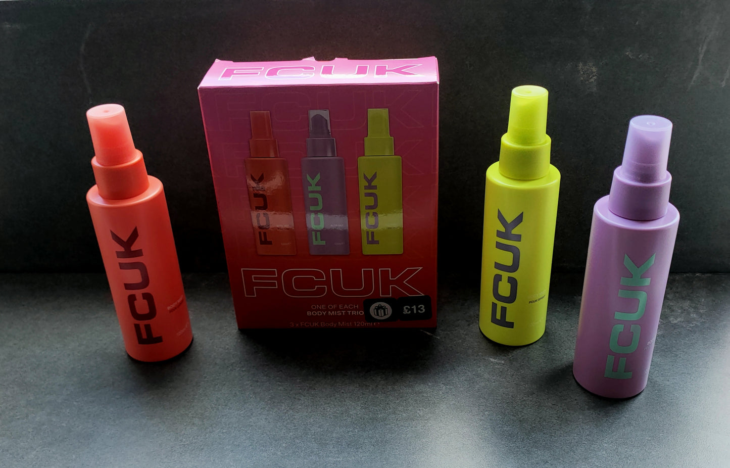 Fcuk trio body mist set