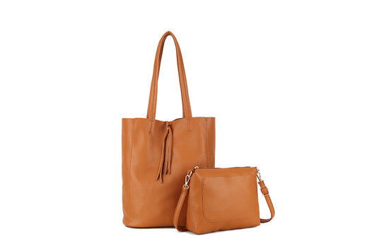Long & Son Ladies Bucket Shaped Faux Leather Handbag/ With cross body